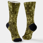 Mousserende Golden Lights kerstsust. Crew Socks Sokken (Gebogen)