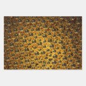 Mousserende gouden kerstballen voor het verpakken inpakpapier vel (Voorkant)