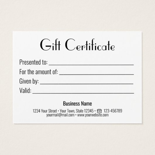 Mousserende gouden kerstcadeaukaart visitekaartje (Achterkant)