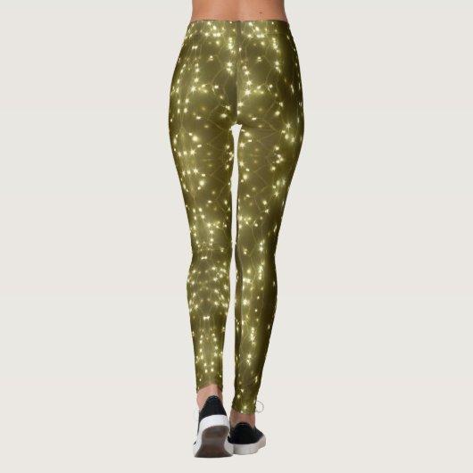 Mousserende gouden lampjes leggings (Achterkant)
