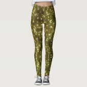 Mousserende gouden lampjes leggings (Voorkant)