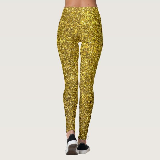Mousserende gouden leggings (Achterkant)