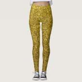 Mousserende gouden leggings (Voorkant)