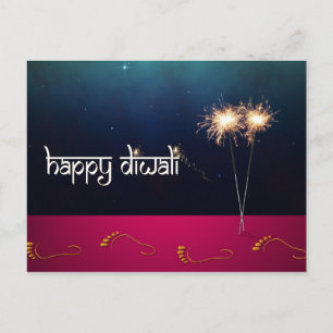 Mousserende Happy Diwali - Briefkaart