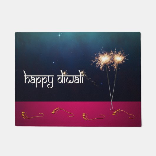 Mousserende Happy Diwali - Doormat Deurmat (Voorkant)