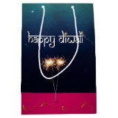 Mousserende Happy Diwali - Middelgrote Gift Bag Medium Cadeauzakje (Voorkant)