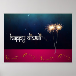 Mousserende Happy Diwali - Poster
