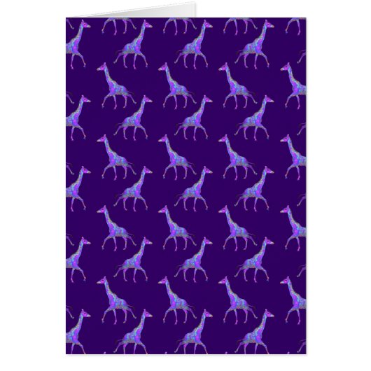 Mousserende Hippie Style Paarse Giraffe (Voorkant)