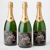 Mousserende Jolly Juice Kerstmis Mousserende Wijn  Sparkling Wijnetiket (Flessen)