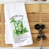 Mousserende Juleps Cocktail Recept Waterverf Theedoek