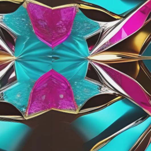 Mousserende Kaleidoscope Disco Peel en Stick Behang (Zoom)