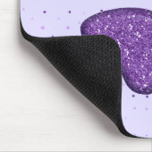 mousserende kattenpootdruk - paars muismat (Hoek)