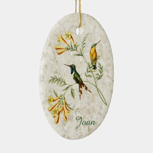 Mousserende keizervogel keramisch ornament (Rechts)