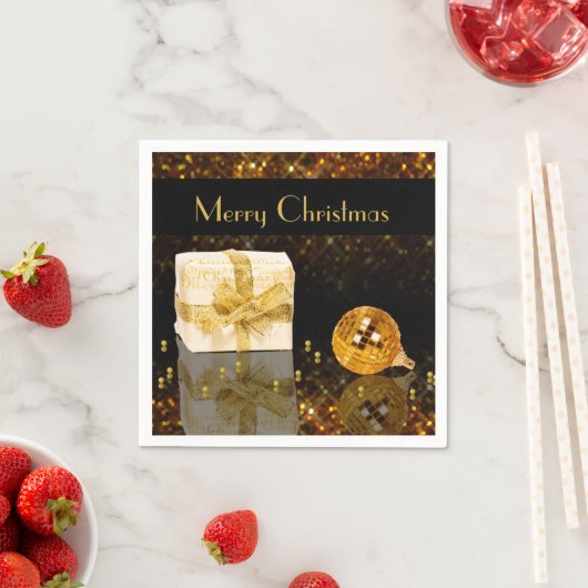 Mousserende kerst servetten (Insitu)