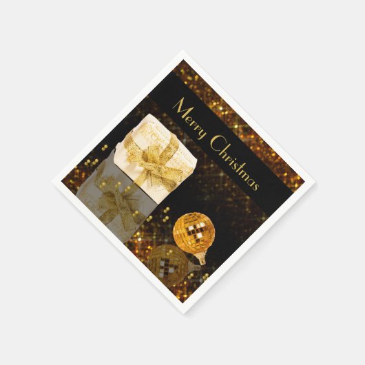 Mousserende kerst servetten (Hoek)