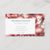 Mousserende kerstballen feestelijke evenementmanag visitekaartje (Achterkant)