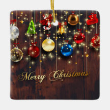 Mousserende kerstballen, sterren en sneeuwvlokken