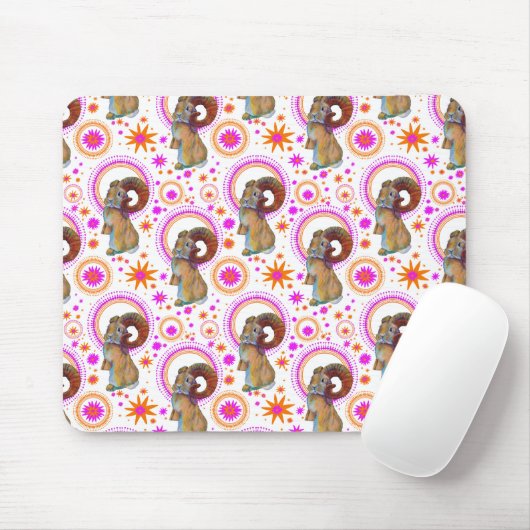 Mousserende konijn in Sinaasappel en pin Muismat (Met muis)