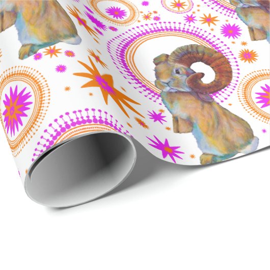 Mousserende konijn in Sinaasappel en roze Cadeaupapier (Rol Hoek)