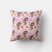 Mousserende konijn in Sinaasappel en roze Kussen (Achterkant)