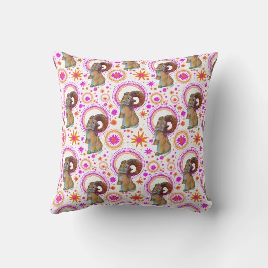 Mousserende konijn in Sinaasappel en roze Kussen (Achterkant)