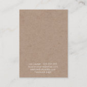 Mousserende Kraft Handgemaakte Sieraden Oorbel Dis Visitekaartje (Achterkant)