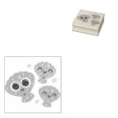 Mousserende kruipen rubberstempel (Gestempeld)