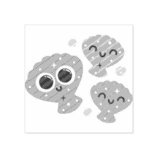 Mousserende kruipen rubberstempel (Afrduk)