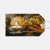 Mousserende lampjes Cinnamon Merry kerstcadeau Lab Cadeaulabel (Voorkant (Horizontaal))