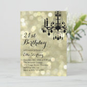 Mousserende lampjes Gold Ballroom Kaart (Staand voorkant)