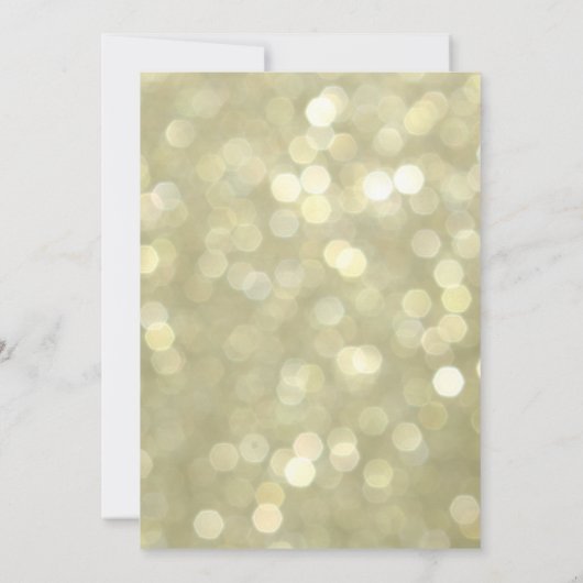 Mousserende lampjes Gold Ballroom Kaart (Achterkant)