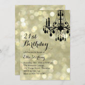 Mousserende lampjes Gold Ballroom Kaart (Voorkant / Achterkant)