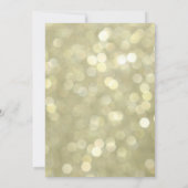 Mousserende lampjes Gold Ballroom Sweet 16 Uitnodi Kaart (Achterkant)