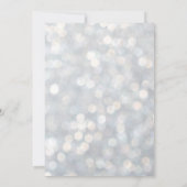 Mousserende lampjes Silver Ballroom Sweet 16 Invit Kaart (Achterkant)