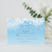 Mousserende lichten Romantic Winter Wonderland RSV RSVP Kaartje (Staand voorkant)