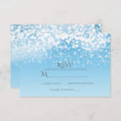 Mousserende lichten Romantic Winter Wonderland RSV RSVP Kaartje (Voorkant / Achterkant)