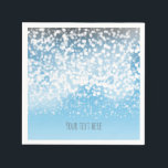 Mousserende lichten Romantic Winter Wonderland Servetten<br><div class="desc">Mousserende lichten Romantic Winter Wonderland Menu Napkins. Pas aan met om het even welke tekst. Overeenkomende objecten beschikbaar.</div>