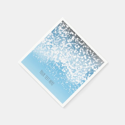 Mousserende lichten Romantic Winter Wonderland Servetten (Hoek)