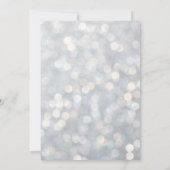 Mousserende lichten Silver Ballroom Birthday Invit Kaart (Achterkant)