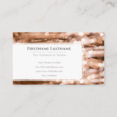 Mousserende lichten voor professionele Event Manag Visitekaartje (Achterkant)