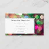 Mousserende lichten voor professionele Event Manag Visitekaartje (Achterkant)