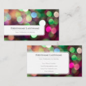 Mousserende lichten voor professionele Event Manag Visitekaartje (Voorkant / Achterkant)