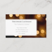 Mousserende lichten voor professionele Event Manag Visitekaartje (Achterkant)