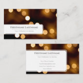 Mousserende lichten voor professionele Event Manag Visitekaartje (Voorkant / Achterkant)