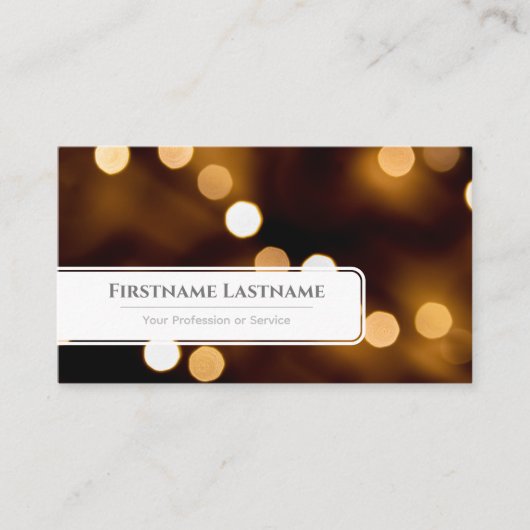 Mousserende lichten voor professionele Event Manag Visitekaartje (Voorkant)