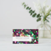 Mousserende lichten voor professionele Event Manag Visitekaartje (Staand voorkant)