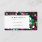 Mousserende lichten voor professionele Event Manag Visitekaartje (Achterkant)