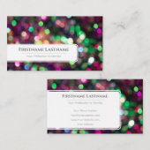 Mousserende lichten voor professionele Event Manag Visitekaartje (Voorkant / Achterkant)