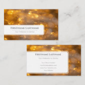 Mousserende lichten voor professionele Event Manag Visitekaartje (Voorkant / Achterkant)