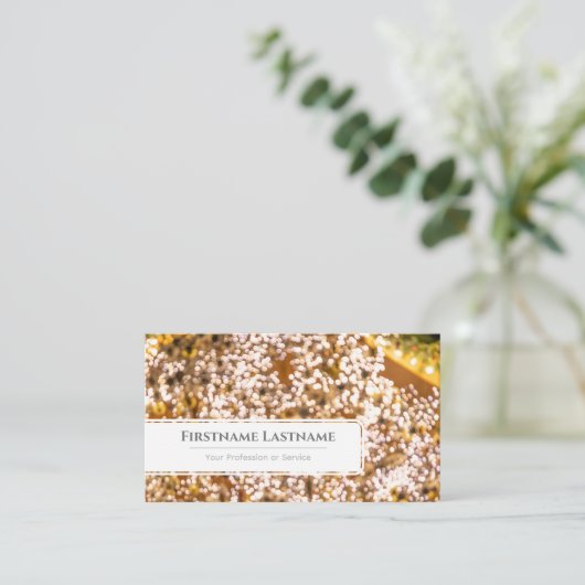 Mousserende lichten voor professionele Event Manag Visitekaartje (Staand voorkant)